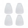 Aspen Creative 23062-4 Transitional Alabaster Ceiling Fan Glass Shade 2-1 8 Fitter Size 4-1 4 D X 4-5 H 4pcs Pack 
