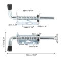 2pcs Auto Car Lock Barrel Bolt Spring Latch Loaded Pin Galvanized 4 96 Inches Long With Grip