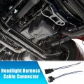 Uxcell 1 Set 3 Pin Headlight Harness Cable Connector For Toyota Scion Lexus No 9098011015 9098011016