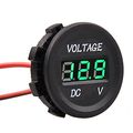 E Support 12v Waterproof Car Motorcycle Green Led Digital Display Voltmeter Volt Monitor 