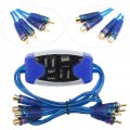 Acouto Ground Loop Noise Isolator For Car Audio Automotive 4 Channel Gold Plated Rca Filter Automobile