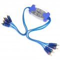 Acouto Ground Loop Noise Isolator For Car Audio Automotive 4 Channel Gold Plated Rca Filter Automobile