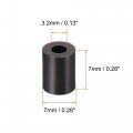 Uxcell Nylon Round Spacer Washer 3 2mm Id 7mm Od Height For M3 Screws Black 100pcs