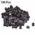 Uxcell Nylon Round Spacer Washer 3 2mm Id 7mm Od Height For M3 Screws Black 100pcs