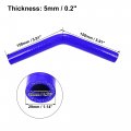 X Autohaux 19mm 0 75 Id 45 Degree Elbow Silicone Reducer Hose Pipe Bend Turbo Water Intercooler Blue