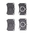 Disc Brake Pads For Mercury Capri 1991 1992 1993 1994 Semi Metallic Friction Material Front Position 2 53 Inner Height 3 61 In 
