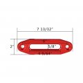 1 4 X 50 Synthetic Winch Rope W Rock Guard Hawse Fairlead Compatible With Atv Utv Suv Off-road Ramsey Red Yellow