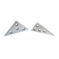 2 Pc Solid Precision 30-60-90 Degree Angle And 45-45-90 Plates