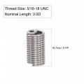 Uxcell Wire Thread Inserts 5 16-18 Unc 3 0d 304 Stainless Steel Helical Type Coiled Screw Repair Threaded Sleeve Sheath 10pcs