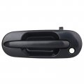 Door Handle Exterior Front Driver Left Side Replacement Fit 1997-2001 For Honda Cr-v Outside Black 