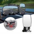 Saihisday Universal Clip-on Towing Mirrors 360 Degree Rotation Adjustable Extended Mirror Vibrationless Black 2 Pieces