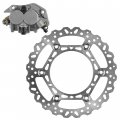 Caltric Front Brake Disc And Caliper With Pads Compatible Yamaha Yz450f 2008-2015