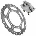 Caltric Front Brake Disc And Caliper With Pads For Yamaha Yz450f 2008-2015