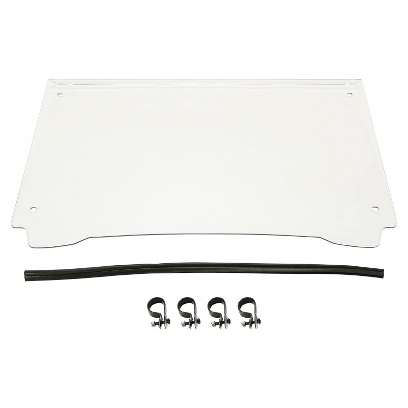 Hecasa Scratch Resistant Windshield For 2009-2021 Polaris Rzr 170 Front Full Clear Flip Windscreen