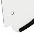 Hecasa Scratch Resistant Windshield For 2009-2021 Polaris Rzr 170 Front Full Clear Flip Windscreen