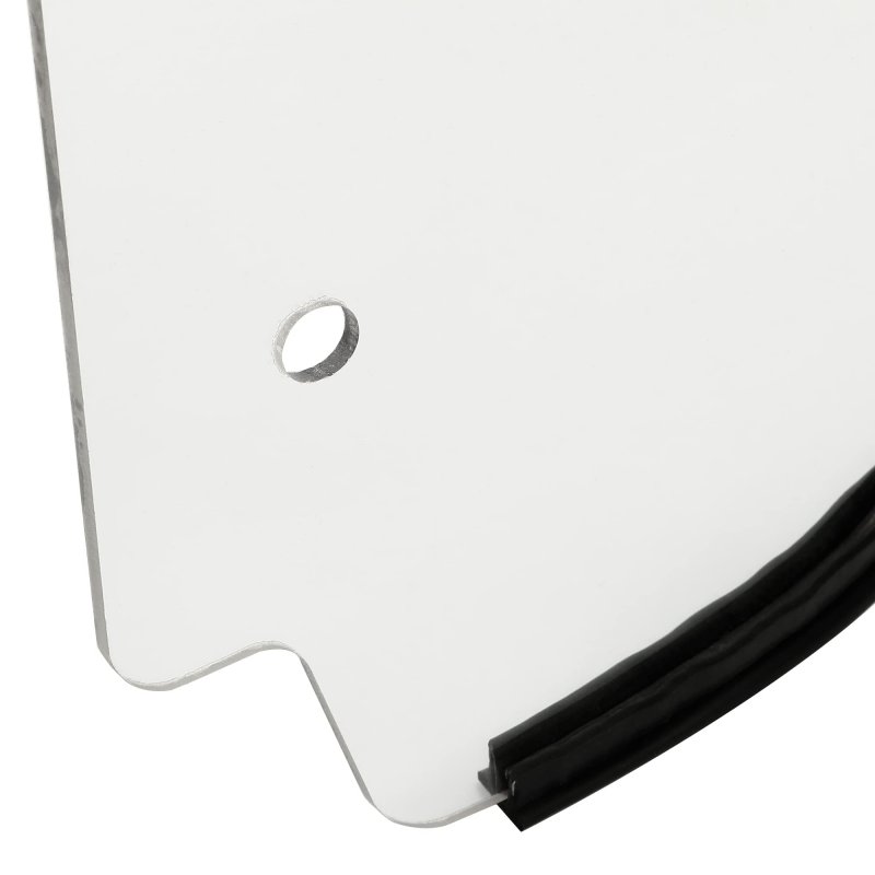 Hecasa Scratch Resistant Windshield For 2009-2021 Polaris Rzr 170 Front Full Clear Flip Windscreen
