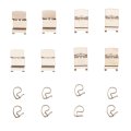 Disc Brake Hardware Set For Land Rover Discovery Sport And Range Evoque 2021 2022 2023 2024 2025 Front Alx Pau Df 340 63074