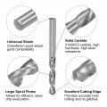 Uxcell Solid Carbide Drill Bit 3 3mm 0 13 Yg6x C3 Micro-grain Tungsten Jobber Twist Bits Straight Shank For Drilling Stainless