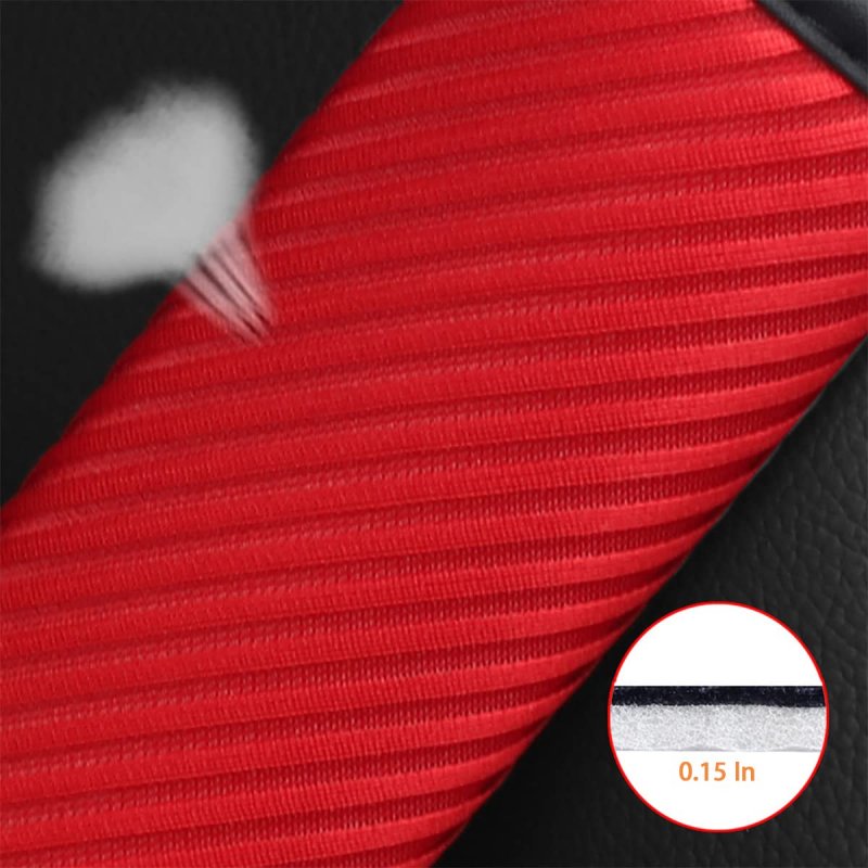 Auto Seat Belt Cover 2 Pack Breathable Shoulder Harness Pads For Car Universal Fit Polyester Neck Protector Adults Youth Kids