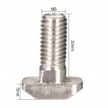 Uxcell M8x20mm T-slot Drop-in Stud Sliding Screw Bolt Carbon Steel 20pcs For 40 Series European Standard Aluminum Profile