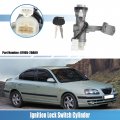 Uxcell No 81905-2da00 Ignition Switch Lock Cylinder With 2 Keys For Hyundai Elantra 2001-2006 Kia Spectra Spectra5 2005-2009