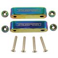 Jdmspeed Neo Chrome Cnc Billet 3 4 Hood Vent Spacer Riser Kit Bolts Washers