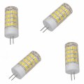 Hqrp 4-pack G4 Bi-pin 52 Leds Light Bulb Smd 2835 Cool White For Accent Cabinet Ceiling Fan Chandelier Closet Table Lights Vase