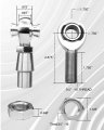 3 4 In Heim Joint Rod End Kit Left And Right Hand Thread Chromoly Joints Panhard For Steering Suspension 1 Set