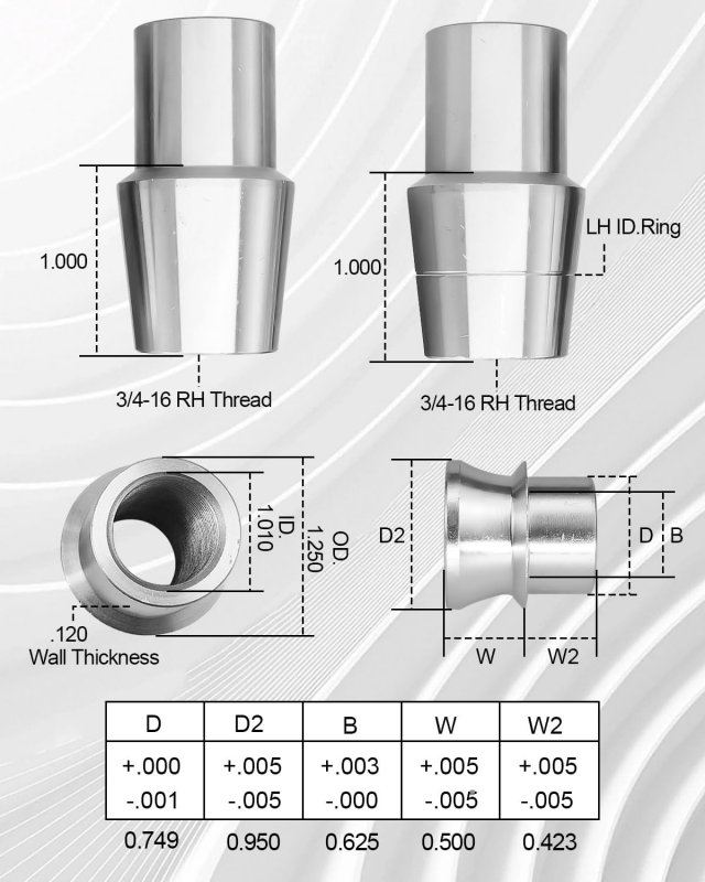 3 4 In Heim Joint Rod End Kit Left And Right Hand Thread Chromoly Joints Panhard For Steering Suspension 1 Set