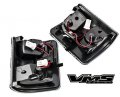 Vms Racing 08-16 Clear Side Mirror With Amber Led Lights Assembly Lenses 2pc Piece Set Kit Sml 264140cl Compatible Ford