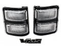 Vms Racing 08-16 Clear Side Mirror With Amber Led Lights Assembly Lenses 2pc Piece Set Kit Sml 264140cl Compatible Ford 
