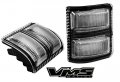 Vms Racing 08-16 Clear Side Mirror With Amber Led Lights Assembly Lenses 2pc Piece Set Kit Sml 264140cl Compatible Ford