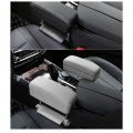 Senyazon Car Console Armrest Box Arm Rest Height Adjustable Comfort Elbow Pad Armres Storage Organizer Grey