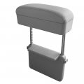Senyazon Car Console Armrest Box Arm Rest Height Adjustable Comfort Elbow Pad Armres Storage Organizer Grey 