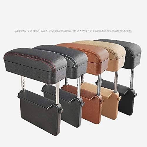 Senyazon Car Console Armrest Box Arm Rest Height Adjustable Comfort Elbow Pad Armres Storage Organizer Grey