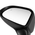 Auto Dynasty Hy1320262 Side Door Power Mirror For Santa Fe 2019-2020 Driver Left Paint To Match Black