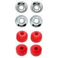 Front Stabilizer Bar Link Set For Pontiac Grand Am 1990 To 1998 Red Polyurethane Bushings Hardware Included Replacement