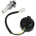 Caltric Left Or Right Headlight Socket And Led Bulb Compatible With Yamaha Wolverine 450 Yfm450fx 2006-2010