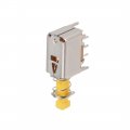 Uxcell Push Button Switch Dpdt 6 Pin 1 Position Self-locking Yellow 10pcs
