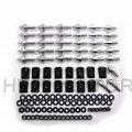 Httmt Mt215-011- Silver Motorcycle Spike Fairing Bolts Kit Compatible With 2002 2003 Yzf R1 Yzf-r1
