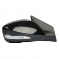 Ocpty Black Passenger Side View Mirror Smooth With Power Adjustment Heated Signal Lamp Manual Folding Compatible For 2013