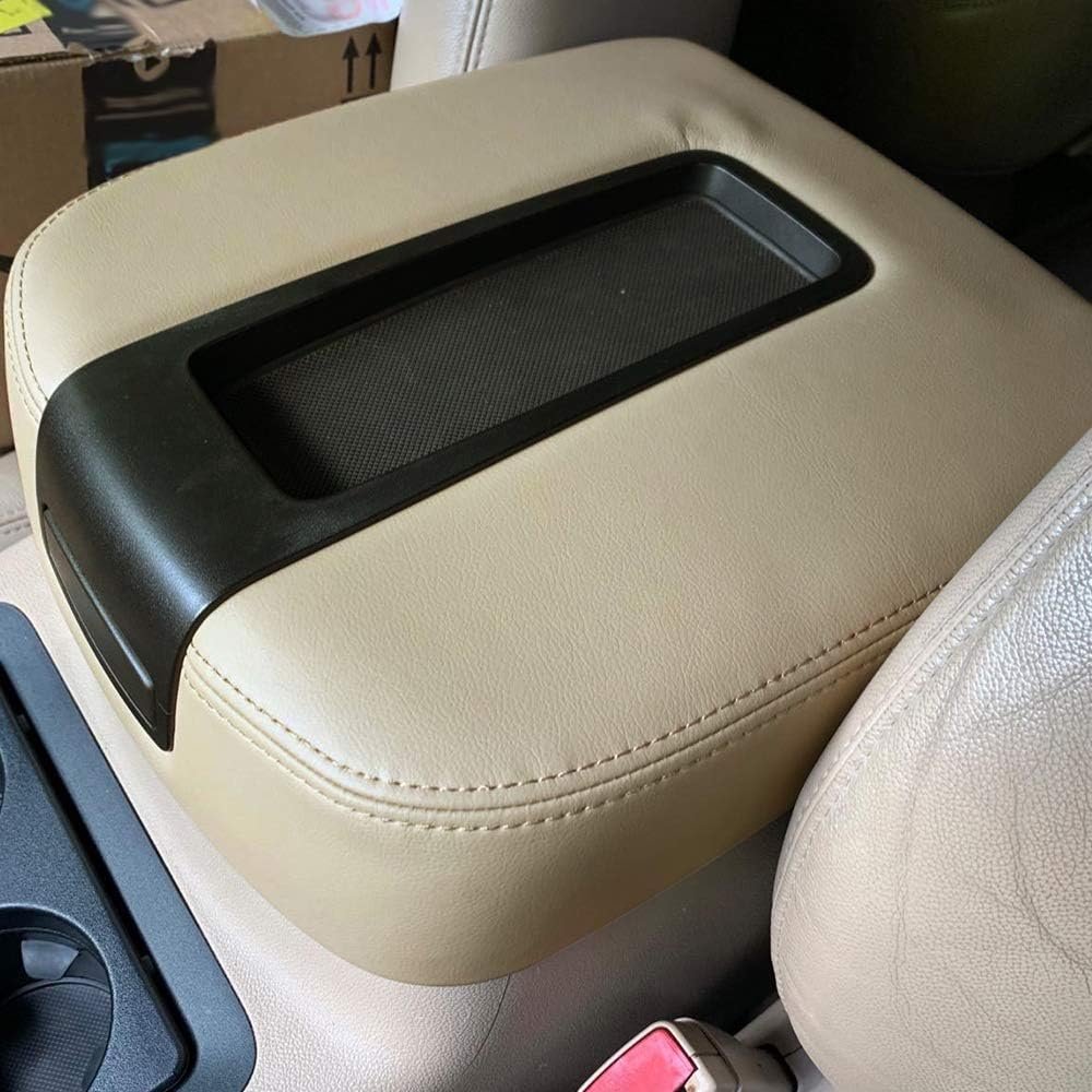 Pit66 Center Console Armrest Lid Cover Compatible With Chevy Avalanche Gmc Sierra 1500 2007-2013 Fit Silverado Tahoe Yukon