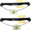 Evan Fischer Power Window Regulator Set Of 2 For 2006-2013 Audi A3 Quattro Rear Driver And Passenger Side Au1551101 Au1550101 
