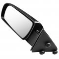 Ocpty Black Driver Side And Passenger View Mirror Smooth With Manual Adjustment Fold Non-heated Compatible For 1988-1998