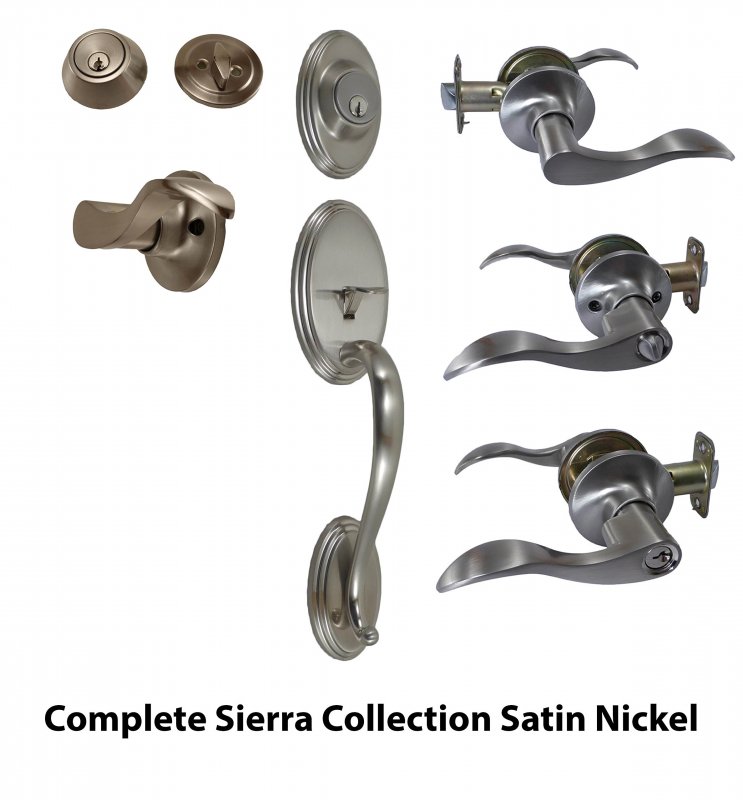 East West Consolidated Sierra Series Satin Nickel Privacy Lever Lock 909-us15-prc