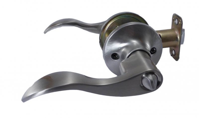 East West Consolidated Sierra Series Satin Nickel Privacy Lever Lock 909-us15-prc