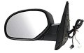 Gm Left Driver Mirror Power Text Blk W Heat Light Manual Fold 