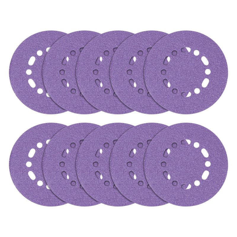 Zirconium 6 In Random Orbit 80 Grit Abrasive Sanding Discs Ab 150 80z Pack Of 10 Universal Fit Hook And Loop For Wood Metal