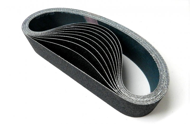 6 X 1-1 2 Sanding Belt 220 Silicon Carbide Abrasive For Expanding Drum Set Of 10 Belts