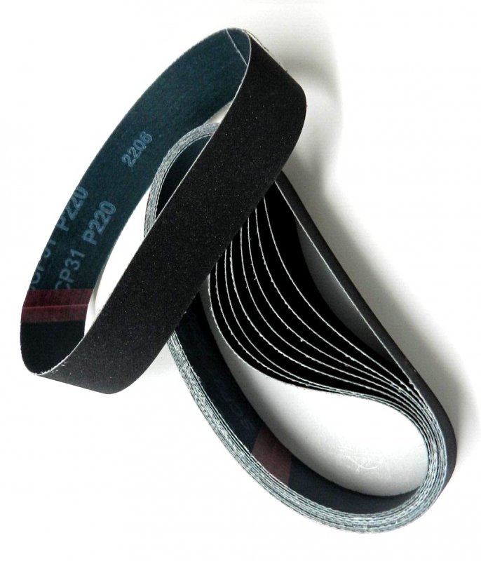 6 X 1-1 2 Sanding Belt 220 Silicon Carbide Abrasive For Expanding Drum Set Of 10 Belts